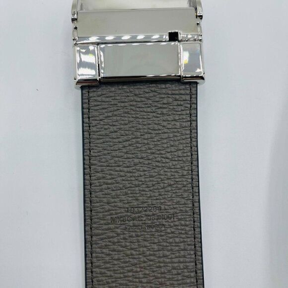 $350 MCM Sea Turtle Green Visetos Canvas M Buckle Reversible Belt - Picture 5 of 6